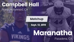 Matchup: Campbell Hall High vs. Maranatha  2019