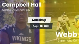 Matchup: Campbell Hall High vs. Webb  2019