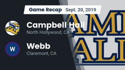 Recap: Campbell Hall  vs. Webb  2019