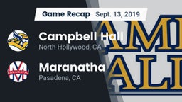 Recap: Campbell Hall  vs. Maranatha  2019