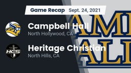 Recap: Campbell Hall  vs. Heritage Christian   2021