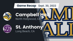 Recap: Campbell Hall  vs. St. Anthony  2022