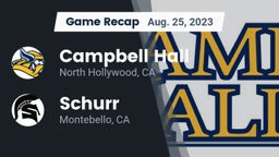 Recap: Campbell Hall  vs. Schurr  2023
