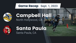 Recap: Campbell Hall  vs. Santa Paula  2023