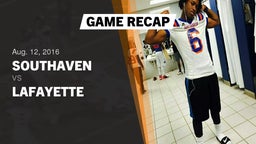 Recap: Southaven  vs. Lafayette  2016