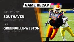 Recap: Southaven  vs. Greenville-Weston  2016