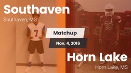 Matchup: Southaven vs. Horn Lake  2016