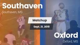Matchup: Southaven vs. Oxford  2018