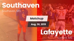 Matchup: Southaven vs. Lafayette  2019