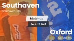Matchup: Southaven vs. Oxford  2019