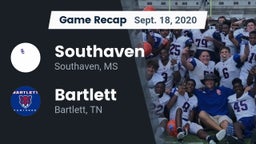 Recap: Southaven  vs. Bartlett  2020