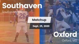 Matchup: Southaven vs. Oxford  2020