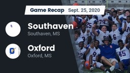 Recap: Southaven  vs. Oxford  2020