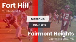 Matchup: Fort Hill vs. Fairmont Heights  2016