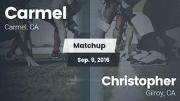 Matchup: Carmel vs. Christopher  2016