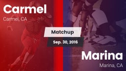 Matchup: Carmel vs. Marina  2016