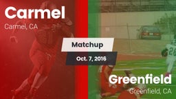 Matchup: Carmel vs. Greenfield  2016