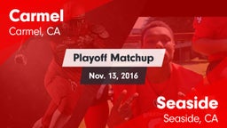 Matchup: Carmel vs. Seaside  2016