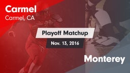 Matchup: Carmel vs. Monterey 2016