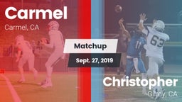 Matchup: Carmel vs. Christopher  2019