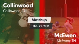 Matchup: Collinwood High vs. McEwen  2016