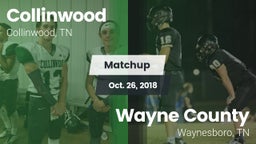 Matchup: Collinwood High vs. Wayne County  2018
