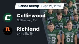Recap: Collinwood  vs. Richland  2023