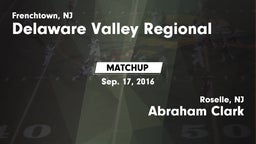 Matchup: Delaware Valley vs. Abraham Clark  2016