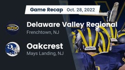 Recap: Delaware Valley Regional  vs. Oakcrest  2022