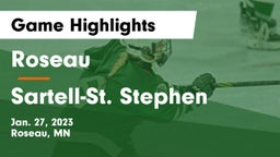 Roseau  vs Sartell-St. Stephen  Game Highlights - Jan. 27, 2023