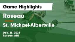 Roseau  vs St. Michael-Albertville  Game Highlights - Dec. 28, 2022
