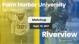 Matchup: Palm Harbor U HS vs. Riverview  2017