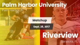 Matchup: Palm Harbor U HS vs. Riverview  2017