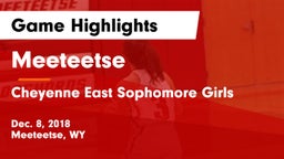 Meeteetse  vs Cheyenne East Sophomore Girls Game Highlights - Dec. 8, 2018