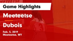 Meeteetse  vs Dubois Game Highlights - Feb. 5, 2019