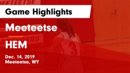 Meeteetse  vs HEM Game Highlights - Dec. 14, 2019