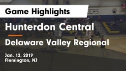 Hunterdon Central  vs Delaware Valley Regional  Game Highlights - Jan. 12, 2019