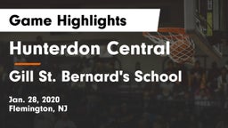 Hunterdon Central  vs Gill St. Bernard's School Game Highlights - Jan. 28, 2020