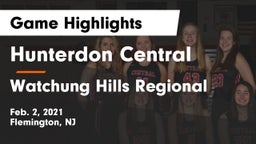 Hunterdon Central  vs Watchung Hills Regional  Game Highlights - Feb. 2, 2021