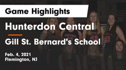 Hunterdon Central  vs Gill St. Bernard's School Game Highlights - Feb. 4, 2021