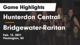 Hunterdon Central  vs Bridgewater-Raritan  Game Highlights - Feb. 13, 2021