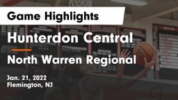 Hunterdon Central  vs North Warren Regional  Game Highlights - Jan. 21, 2022