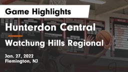 Hunterdon Central  vs Watchung Hills Regional  Game Highlights - Jan. 27, 2022