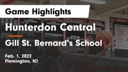 Hunterdon Central  vs Gill St. Bernard's School Game Highlights - Feb. 1, 2022