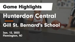 Hunterdon Central  vs Gill St. Bernard's School Game Highlights - Jan. 12, 2023