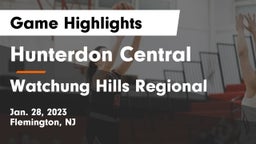 Hunterdon Central  vs Watchung Hills Regional  Game Highlights - Jan. 28, 2023