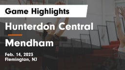 Hunterdon Central  vs Mendham  Game Highlights - Feb. 14, 2023