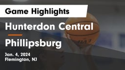 Hunterdon Central  vs Phillipsburg  Game Highlights - Jan. 4, 2024