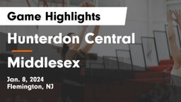 Hunterdon Central  vs Middlesex  Game Highlights - Jan. 8, 2024