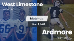 Matchup: West Limestone vs. Ardmore  2017